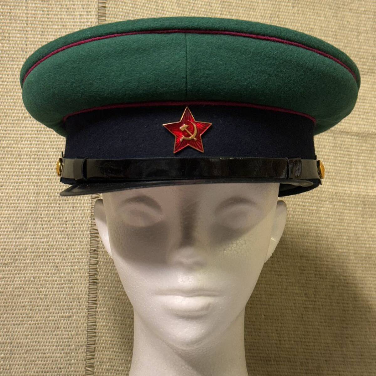 複製品 未使用新品 ソ連 内務人民委員会 NKVD 国境軍 制帽④ 60cm フラーシュカ 国境警備隊 独ソ戦の画像2