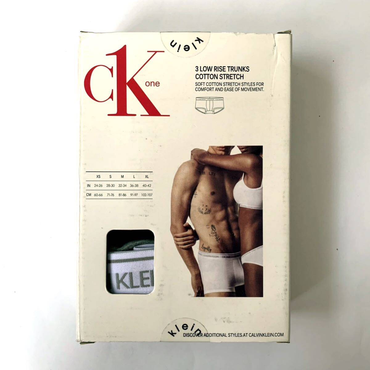 Calvin Klein ボクサーパンツ CK one Mサイズ 3枚セット ホワイト ブラック グレー 送料無料 最短発送 カルバンクライン メンズパンツの画像2
