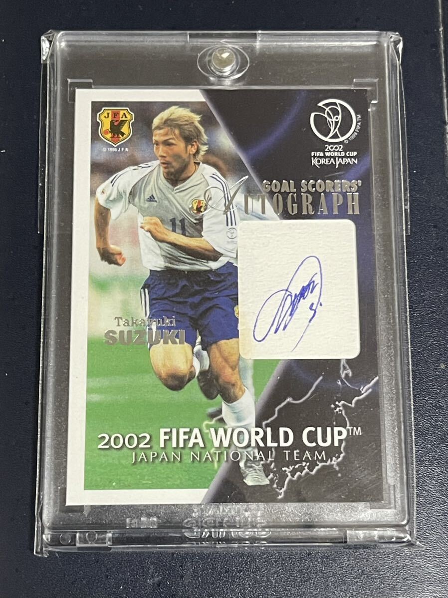 ★Panini FIFA World Cup 2002 日本代表 鈴木隆行 直筆サインカード 日韓W杯 Goal Scorers Autograph 100枚限定 ★auto 鹿島アントラーズの画像1