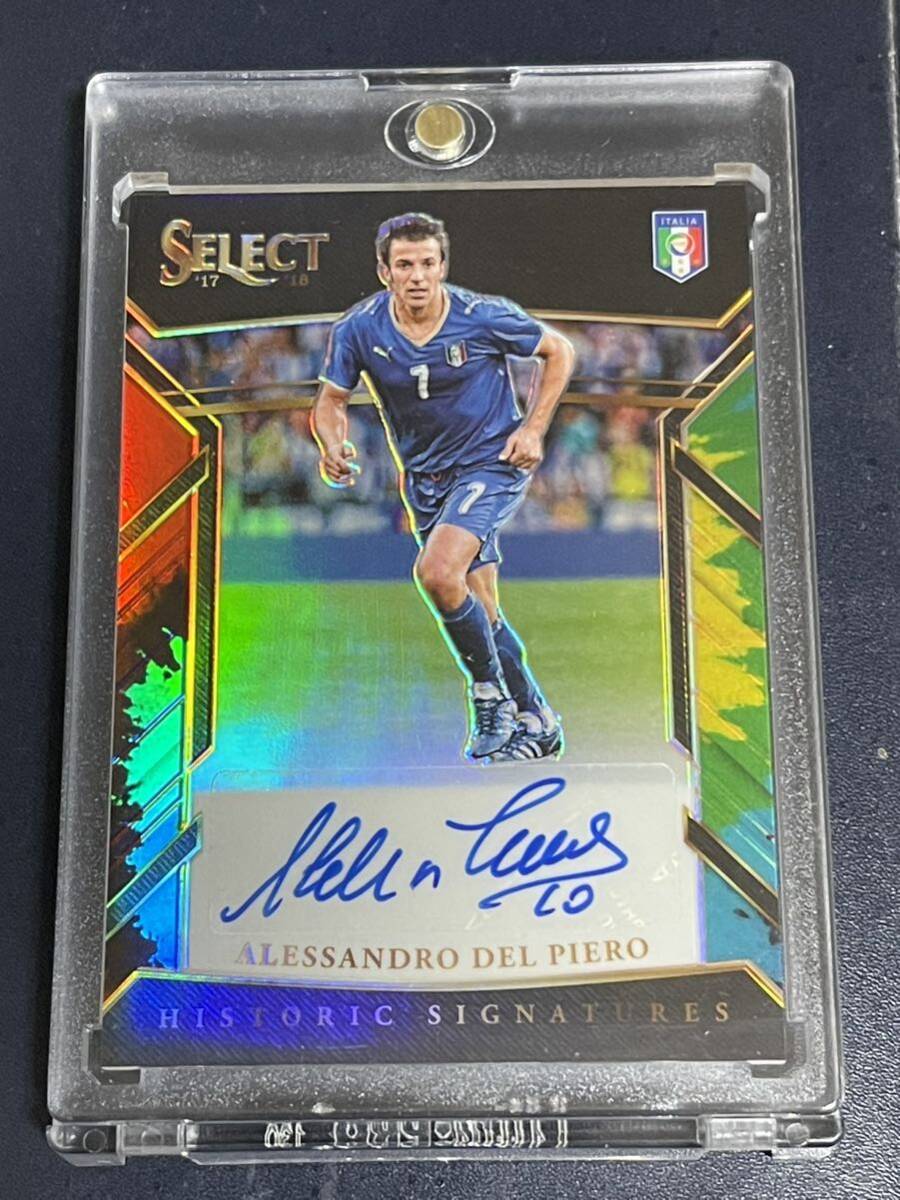 ★30シリ! デルピエロ Alessandro Del Piero PANINI select soccer tie-dye auto★イタリア代表 ユヴェントス サイン オートの画像1