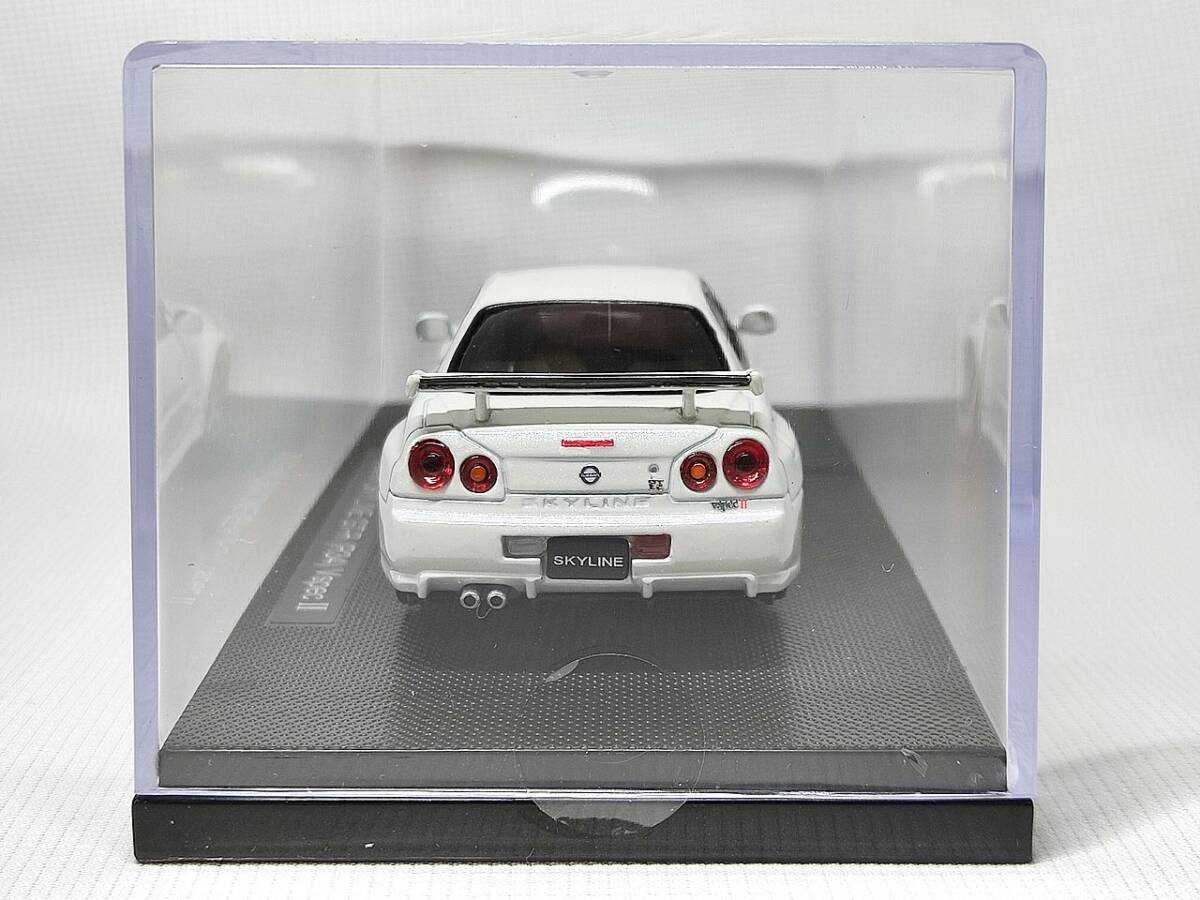 ◆EBBRO NISSAN SKYLINE GT-R R34 V-SPEC Ⅱ WHITE アウトレット品 エブロ スカイライン◆の画像5