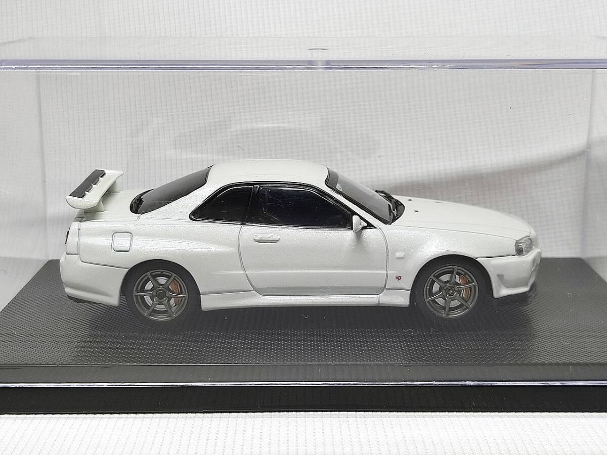 ◆EBBRO NISSAN SKYLINE GT-R R34 V-SPEC Ⅱ WHITE アウトレット品 エブロ スカイライン◆の画像3