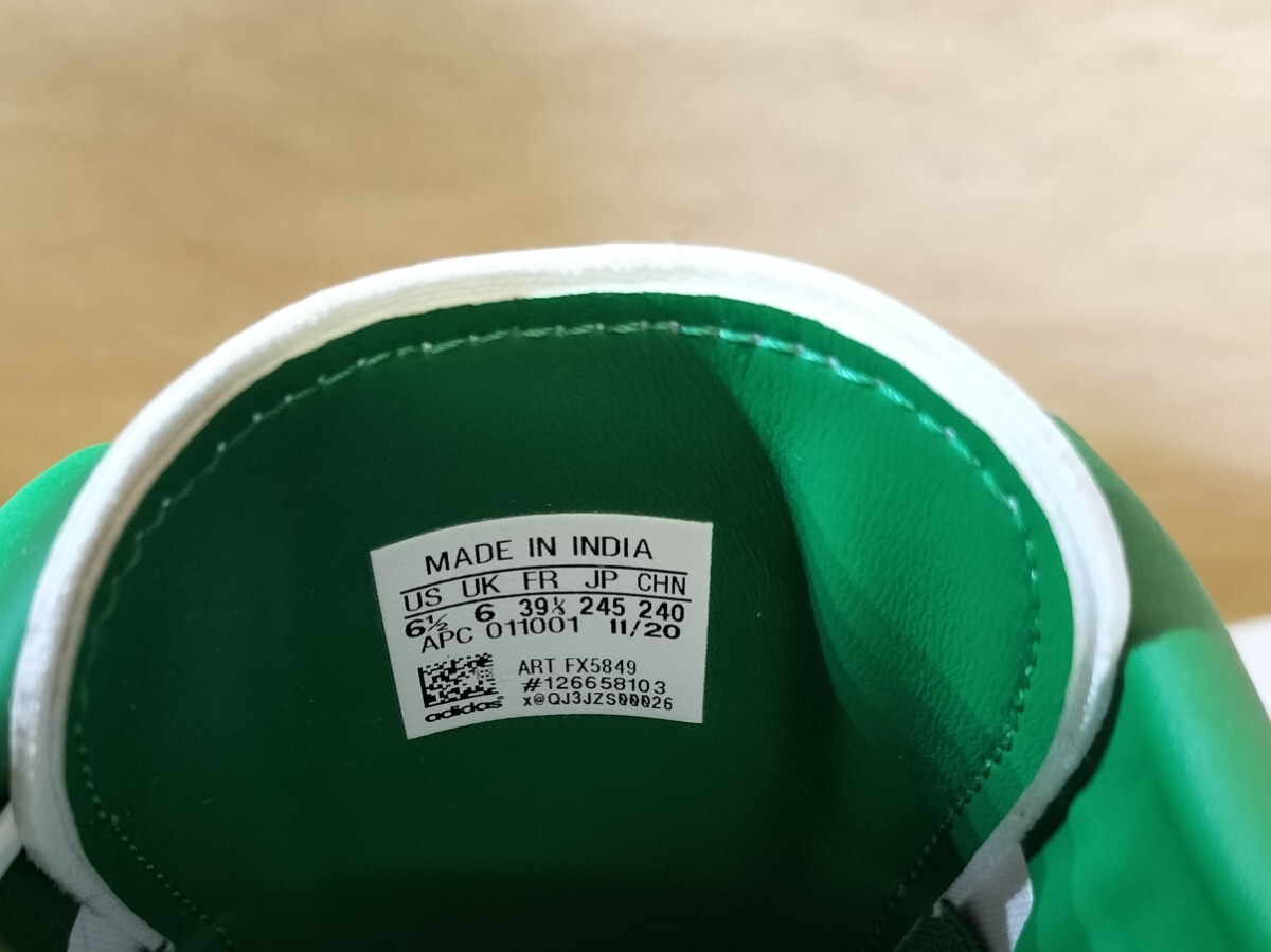 【送料無料 used】adidas メンズ レディース STAN SMITH MULE スタンスミス ミュール WHITE GREEN ホワイトグリーン FX5849  24.5cm の画像8