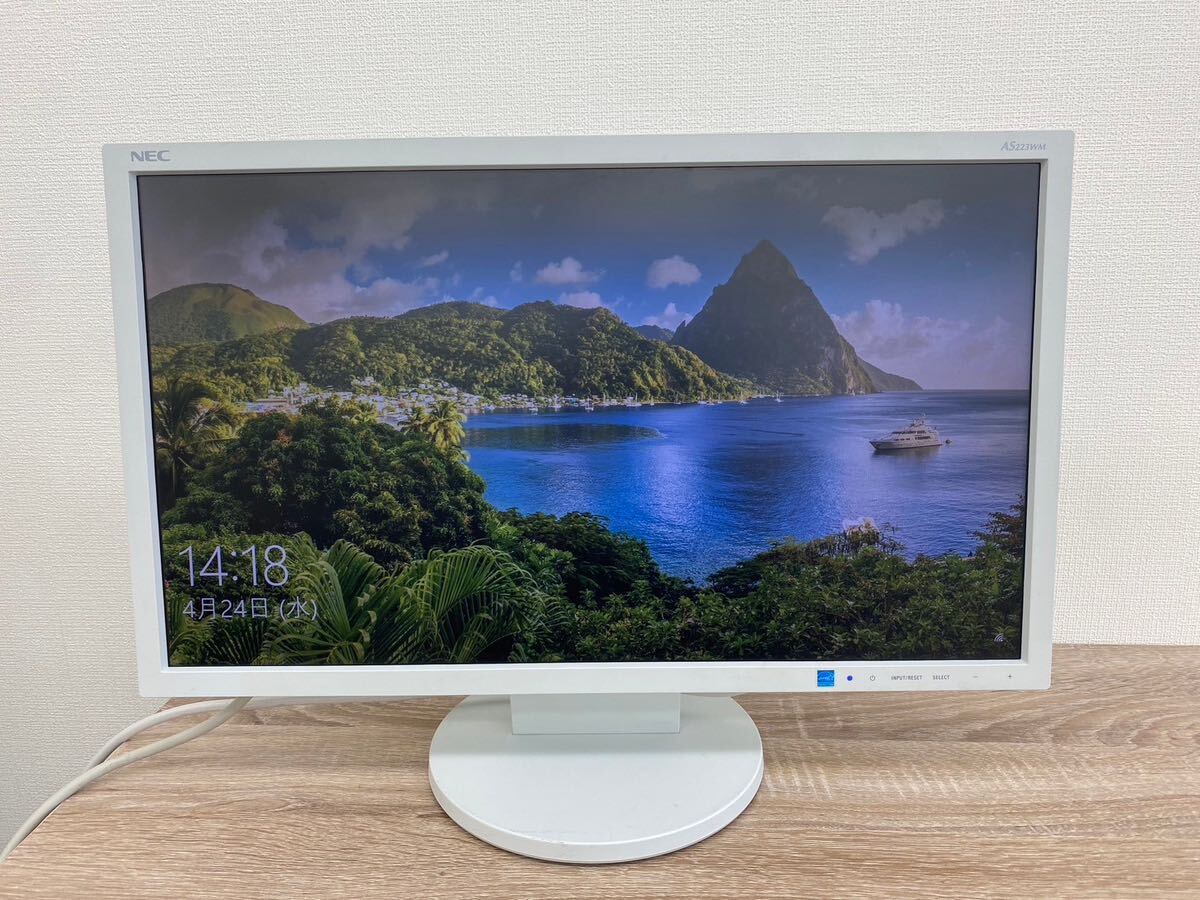 【中古】液晶モニター／21.5型／NEC／LCD-AS223WM-W5／HDMIの画像2