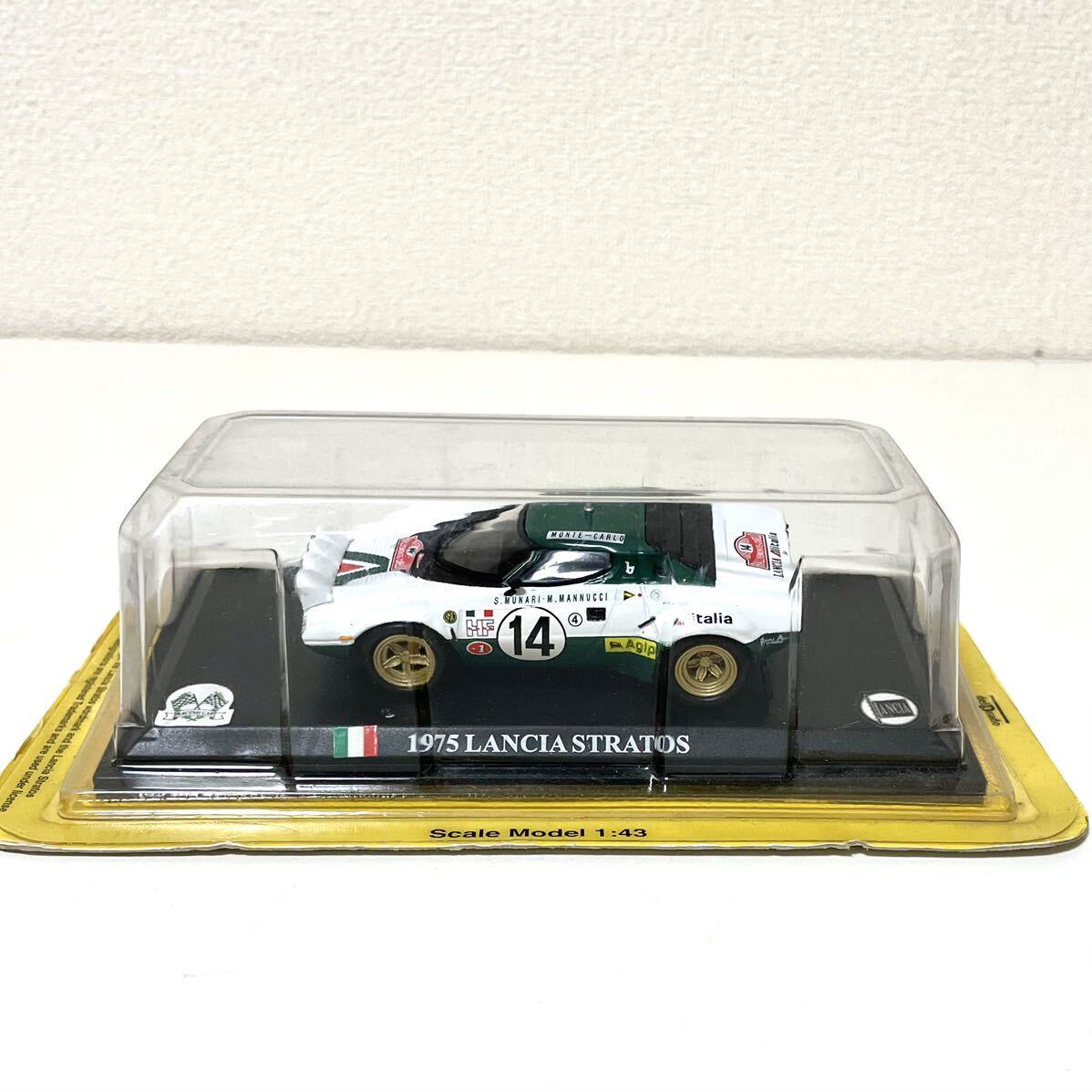 【delPradoデルプラド】 1/43 1975 LANCHA STRATOS ALITALIA #14 カーコレクション ランチャストラトス アリタリアの画像1