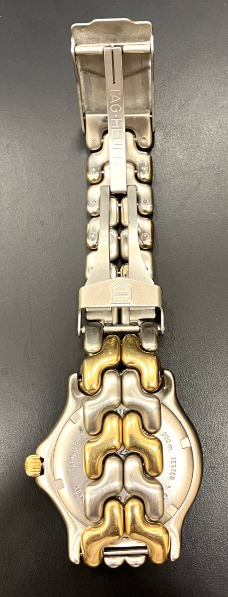 TAG HEUER タグホイヤー WG1120-0 セル SS×GP グレー文字盤 クオーツ メンズ腕時計 ジャンクの画像8