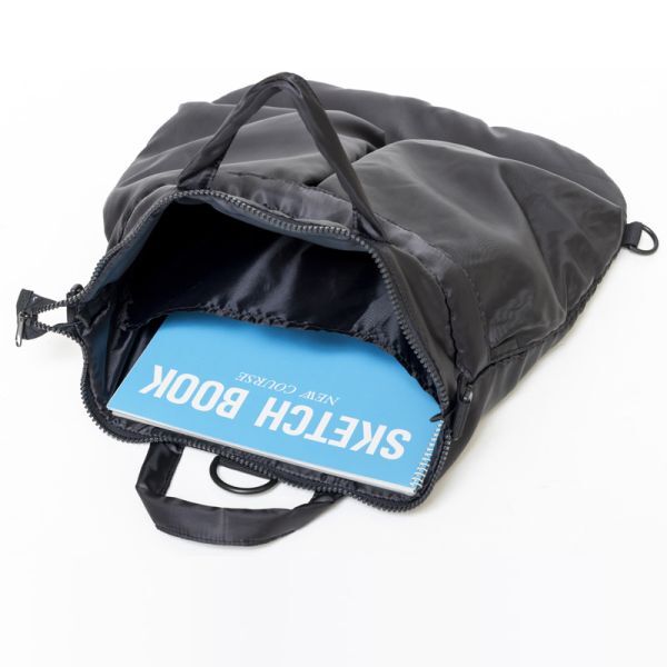 z 215 GUARD HELMET BAG BLACK meat thickness . cotton inside light weight 3WAY bag postage 350 jpy 