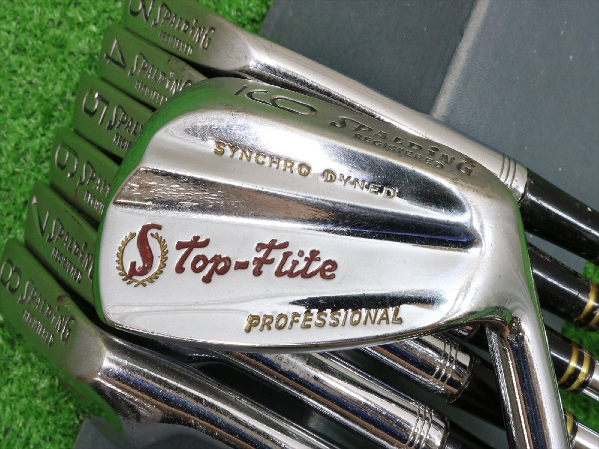 ◇SPALDING　Top-Flite　トップフライト　PROFESSIONAL　アイアン　♯3～♯9　計7本セット　フレックス/MEDIUM◇24-04-F89_画像1