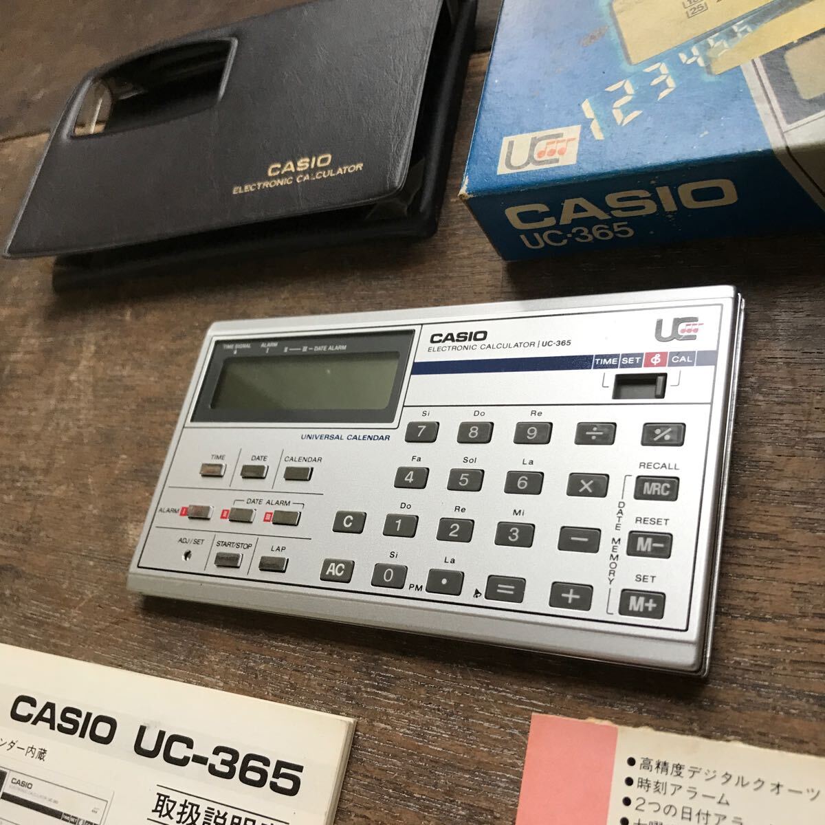 CASIO Casio UC-365 калькулятор подлинная вещь рабочий товар инструкция с коробкой Showa Retro Vintage 