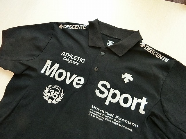 DESCENTE デサント Move Sport ムーブスポーツ ポロシャツ タフポロ DAT-4600 L USED_画像2