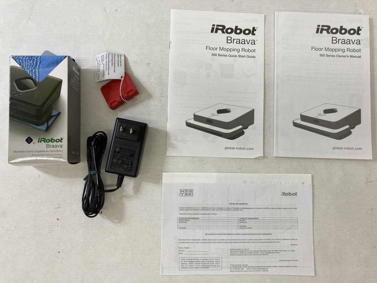 (26382)△ 床拭きロボット iRobot Braava 380t ブラーバ【中古品】_画像8