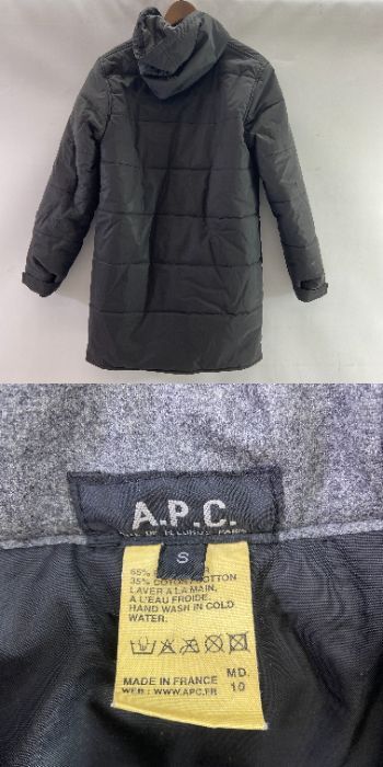 (26348)∞【同梱不可】1円～ ベンチコート4点まとめ アディダス/A.P.C.(アー・ペー・セー)/ミズノ/S・L/ブラック/パープル/アウター/中古品の画像2