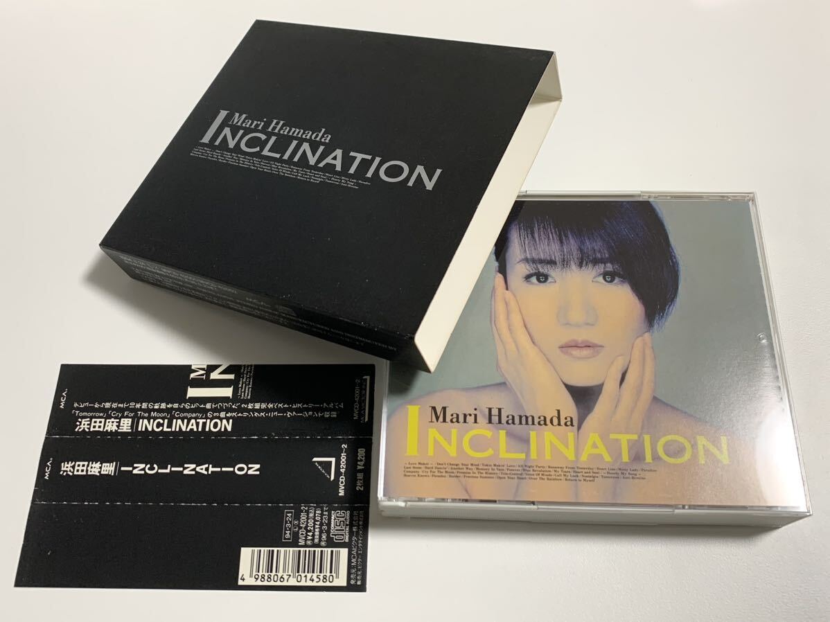 #9/美品帯付き/ 浜田麻里 『INCLINATION』/ ベスト盤CD 2枚組、ブックレット写真集付き、HM、ヘヴィメタル、ジャパメタ、メタルクイーンの画像1