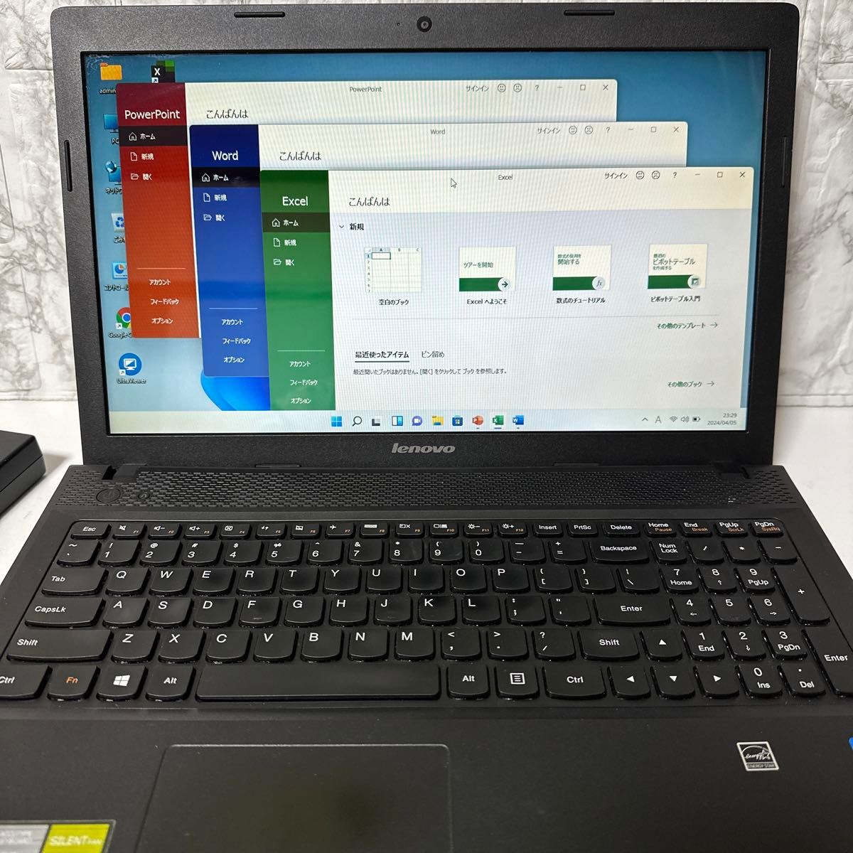 LENOVOノートパソコン　Corei5 USキーボード　Windows11Pro オフィス付き　 Webカメラ　発送無料
