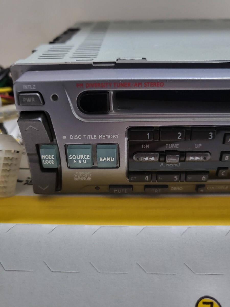 90年代カーオーディオ  希少 アルパイン CDA-7843J 1DINサイズ CDヘッドユニット 動作確認済み CD聴けます 90年代当時物 ハイソカーの画像2