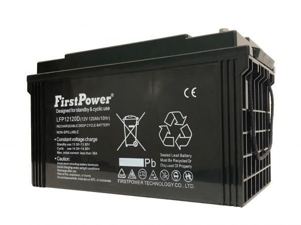 劣化防止パルス付 First Power LFP12120 (EB100互換) 電動車バッテリー (EBバッテリー) 用途：ゴルフカートなどの電動自動車 過放電に強い_画像6