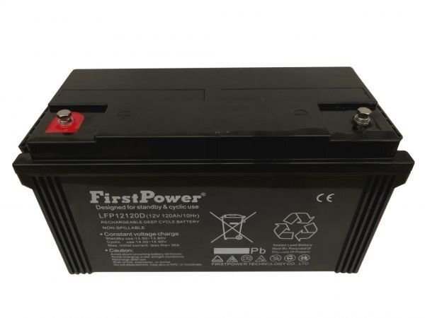 劣化防止パルス付 First Power LFP12120 (EB100互換) 電動車バッテリー (EBバッテリー) 用途：ゴルフカートなどの電動自動車 過放電に強い_画像7