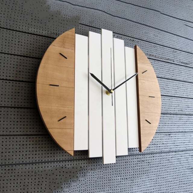 木製 壁時計 モダン ヴィンテージ風 素朴 装飾 インテリア 北欧スタイル おしゃれDJ683_画像6