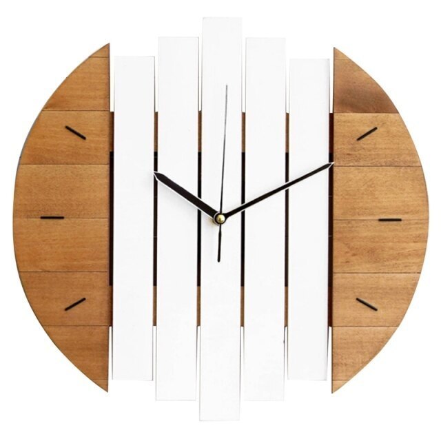 木製 壁時計 モダン ヴィンテージ風 素朴 装飾 インテリア 北欧スタイル おしゃれDJ683_画像3