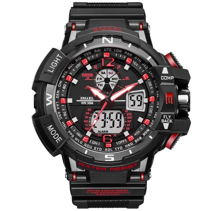 Smael ウォッチ 腕時計 メンズ デジタルスポーツ 防水時計 電子 軍事腕時計 男性 ledデジタル ZCL690_画像1