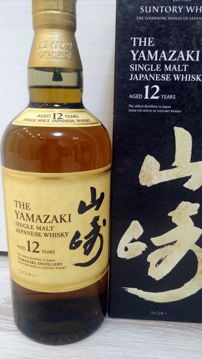 [ rare not yet . plug :1 jpy ~]SUNTORY Suntory Yamazaki 12 year single malt whisky box attaching * reference Yamazaki . white .