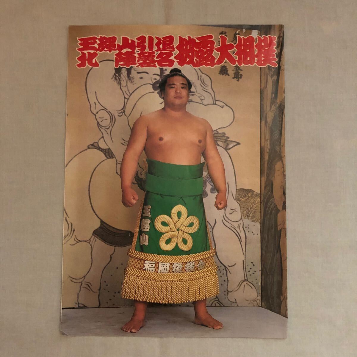 .. sumo. pamphlet 7 sheets (.,. island, earth .no sea,.. Fuji, large ., sphere shining mountain, koto Fuji )