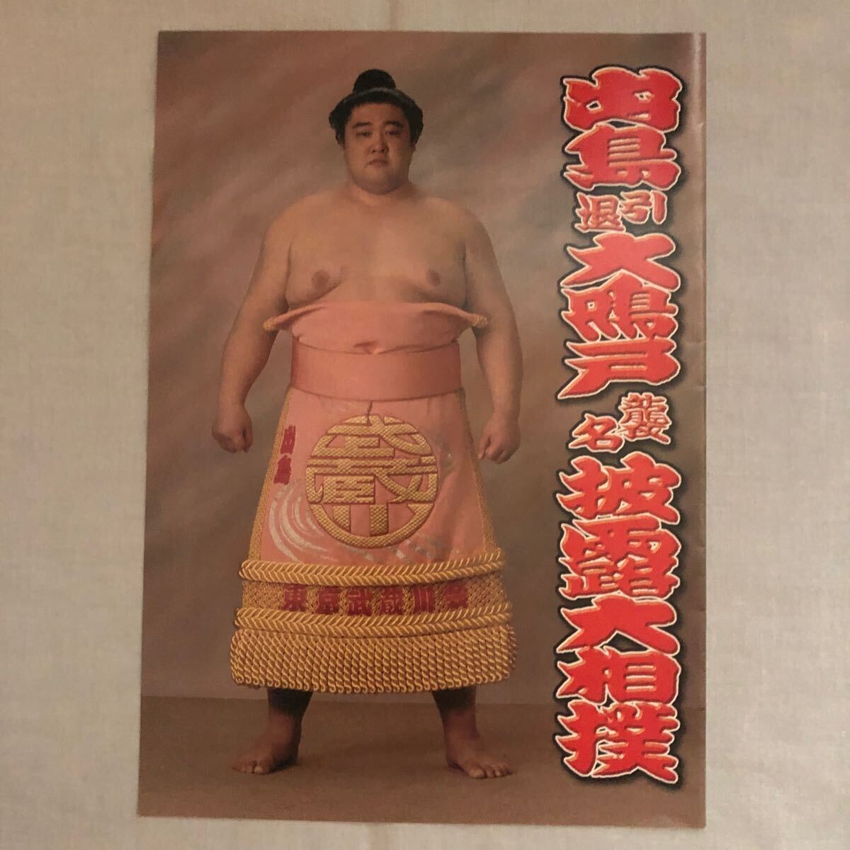 .. sumo. pamphlet 7 sheets (.,. island, earth .no sea,.. Fuji, large ., sphere shining mountain, koto Fuji )