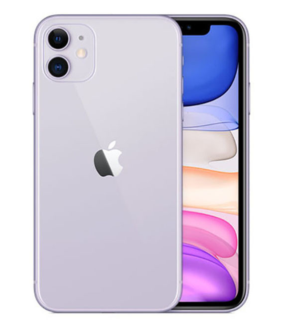 iPhone11[64GB] SoftBank MWLX2J パープル【安心保証】_画像1