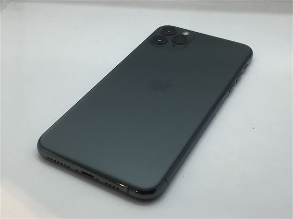 iPhone11 Pro Max[512GB] au MWHR2J ミッドナイトグリーン【安…_画像4