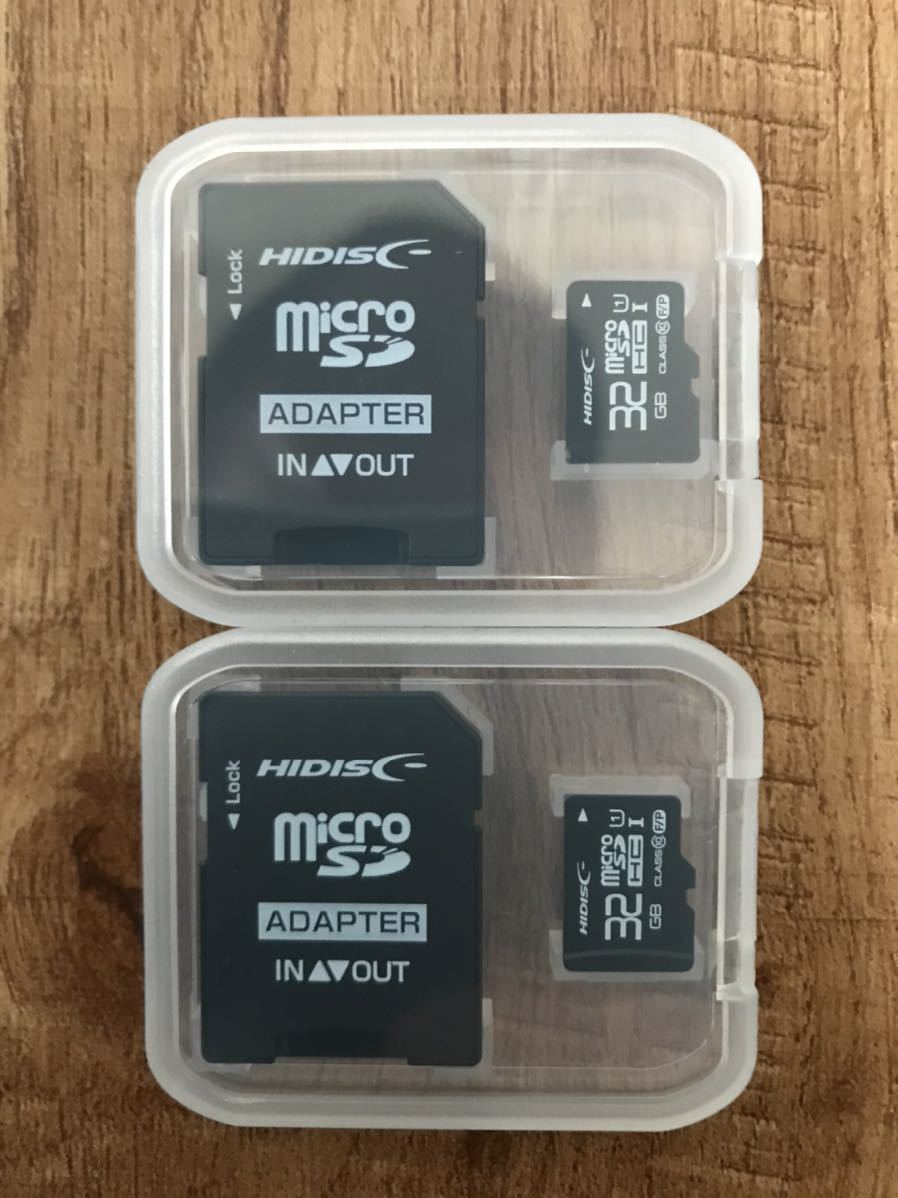 ★ネコポス発送　microSDカード 32GB［2枚セット] (SDカードとしても使用可能!)_画像1