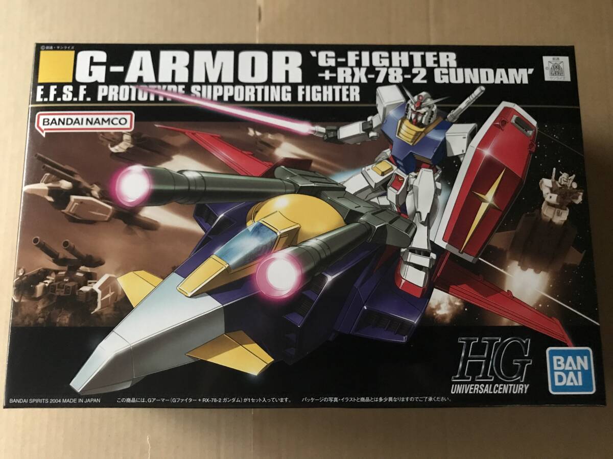 新品・未開封★ガンプラ HGUC 1/144 Ｇアーマー(Ｇファイター＋RX-78-2 ガンダム)『機動戦士ガンダム』★検)HG MG RG ズゴック ドム ザク_画像1