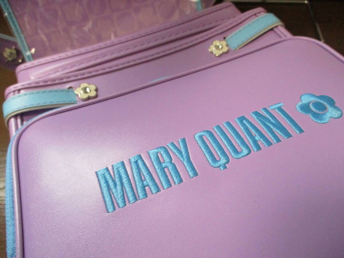 ☆MARY QUANT/マリークワント☆未使用 ランドセル デイジービック ラベンダーA４フラットファイル対応 TAFGARD LIGHT 花柄 _画像5