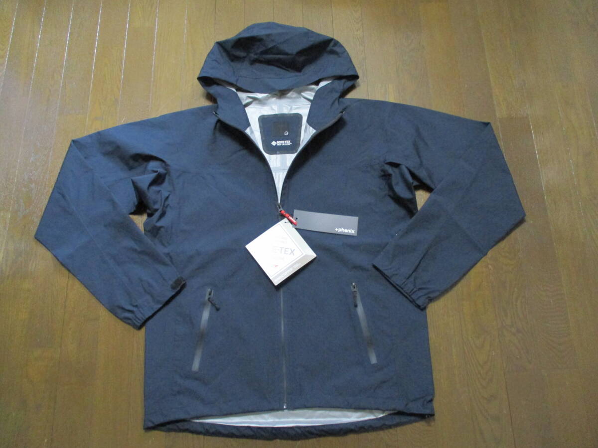 ☆＋phenix/プラス フェニックス☆未使用 GORE-TEX CLIMB JACKET サイズ：XL ネイビーアウトドア レジャーキャンプ フェス おしゃれ_画像4