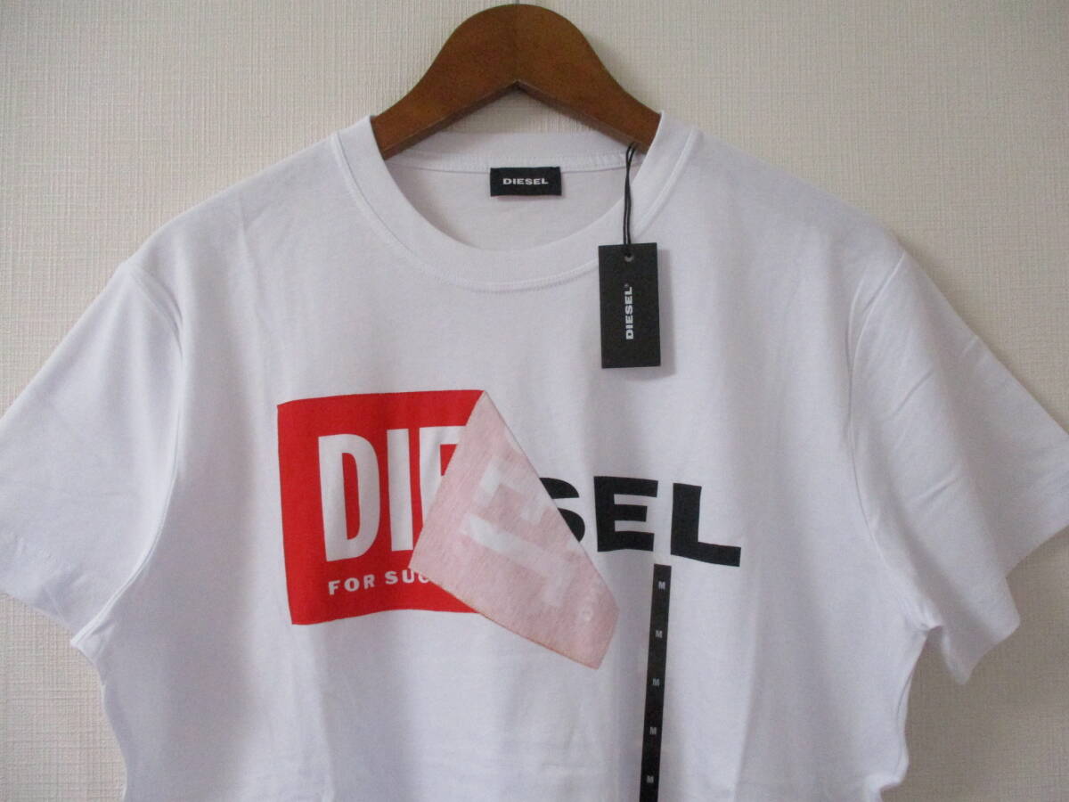 ☆DIESEL/ディーゼル☆未使用 T-DIEGO-QA クルーネック半袖Ｔシャツ サイズ：Ｍ ホワイト_画像2