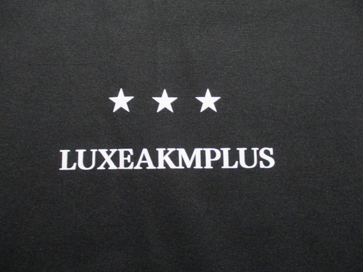 ☆LUXE AKM PLUS/リュクスエイケイエムプラス☆未使用 バックロゴモックネック長袖Tシャツ サイズ：XL ブラック ゴルフ スポーツ ジム_画像9