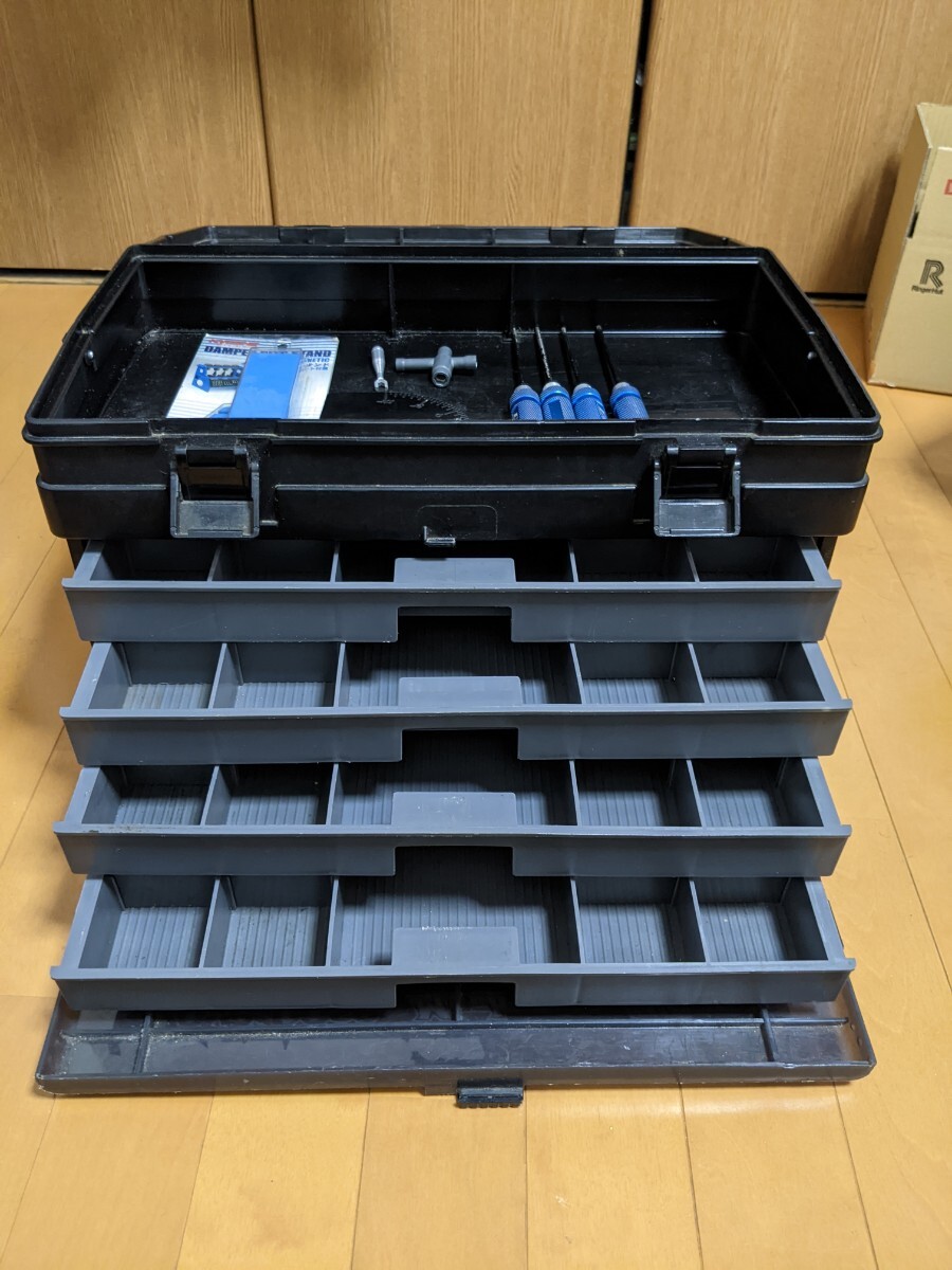 ラジコン 工具箱 六角レンチドライバー ダンパースタンド キャンパーゲージ ピットボックス ラジドリ  ヨコモ YD-2 タミヤ 京商の画像3
