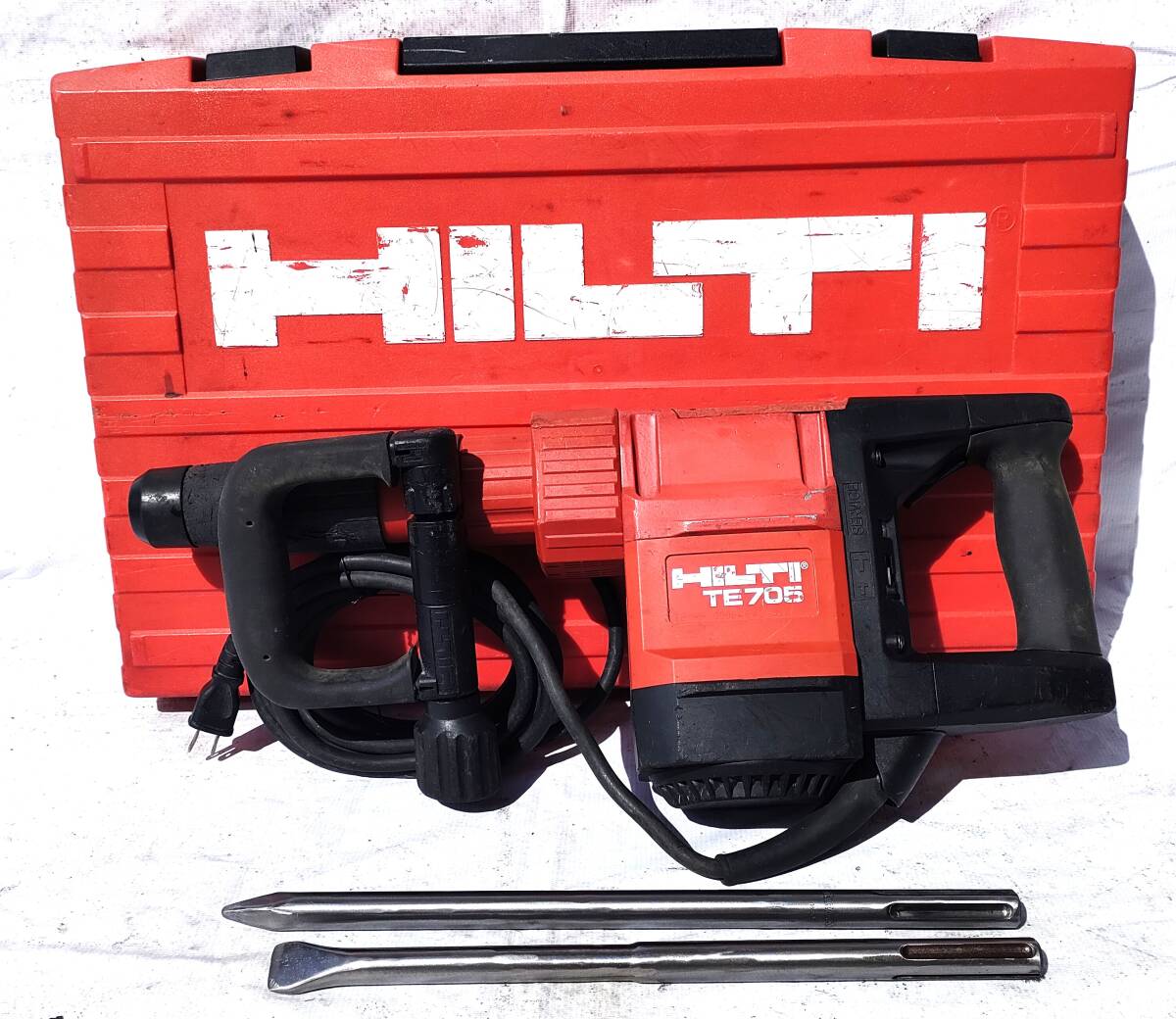 8.HILTI★ヒルティ★TE705 ②★コンクリートハンマー★DIY★超強力★はつり★動品★ハツリ機