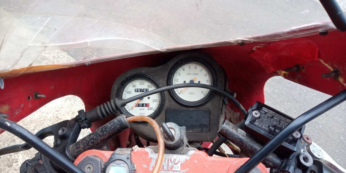 * старый машина первоначальный инспекция Showa 63 год DUCATI Ducati F3 350 ZDM350R неподвижный снятие деталей восстановительная база документы есть *