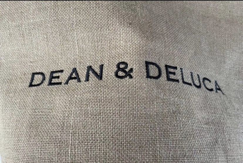 新品　DEAN&DELUCA 麻トートバッグジュートバッグ　Lサイズ ディーンアンドデルーカ ショルダーバッグ 