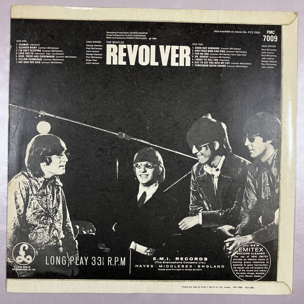 mato2/2 UK монофонический запись желтый pa-ro phone 2nd Press REVOLVER Beatles THE BEATLES