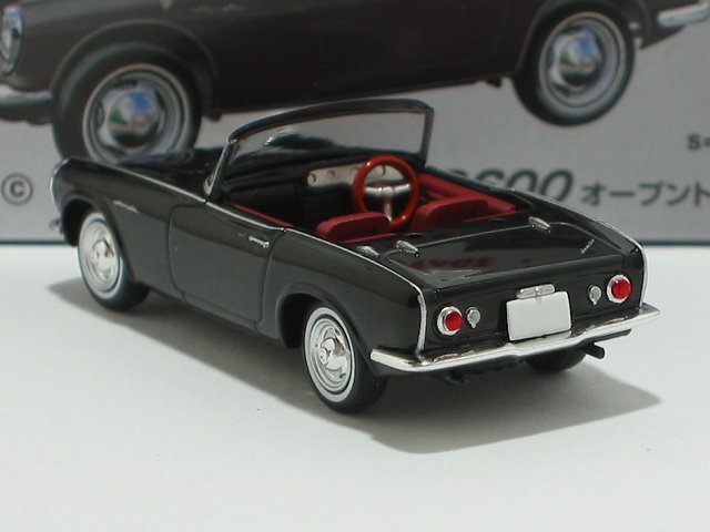 ホンダ S600 オープントップ（黒）LV-199c【トミーテック社1/64ミニカー】【トミカの時】_画像2