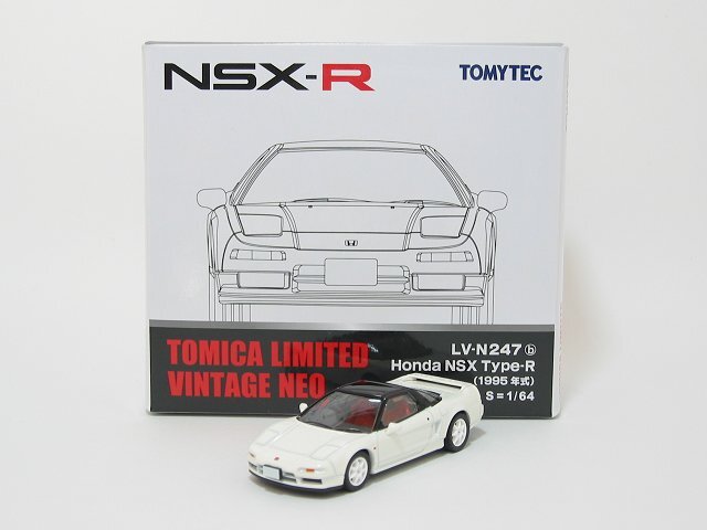 Honda NSX Type-R（白）1995年式 LV-N247b【トミーテック社1/64ミニカー】【トミカの時】の画像3