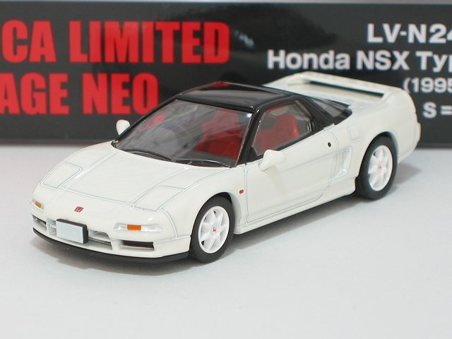 Honda NSX Type-R（白）1995年式 LV-N247b【トミーテック社1/64ミニカー】【トミカの時】の画像1