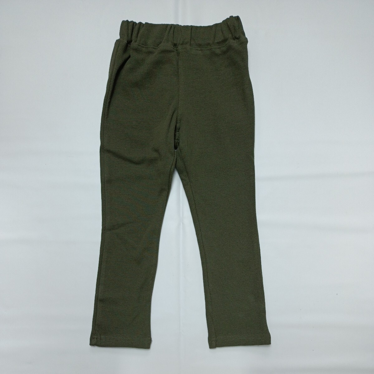 [ khaki ][ unused ] child clothes Kids 110 man girl long trousers long pants bottoms stretch pants simple plain casual 