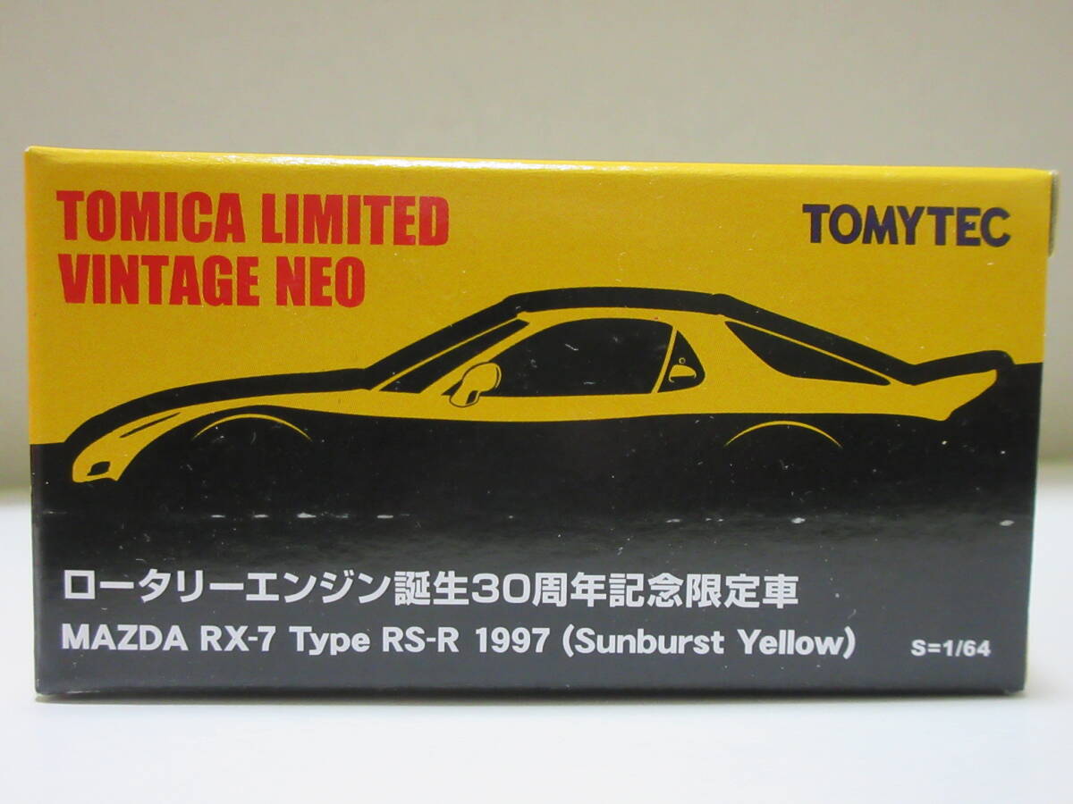 香港限定 TLV NEO マツダRX-7 Type RS-R 1997（黄）ロータリーエンジン誕生30周年記念限定車の画像1