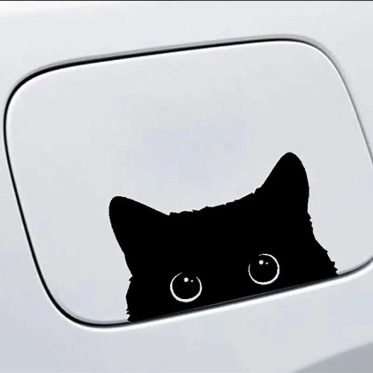 猫 ステッカー ブラック