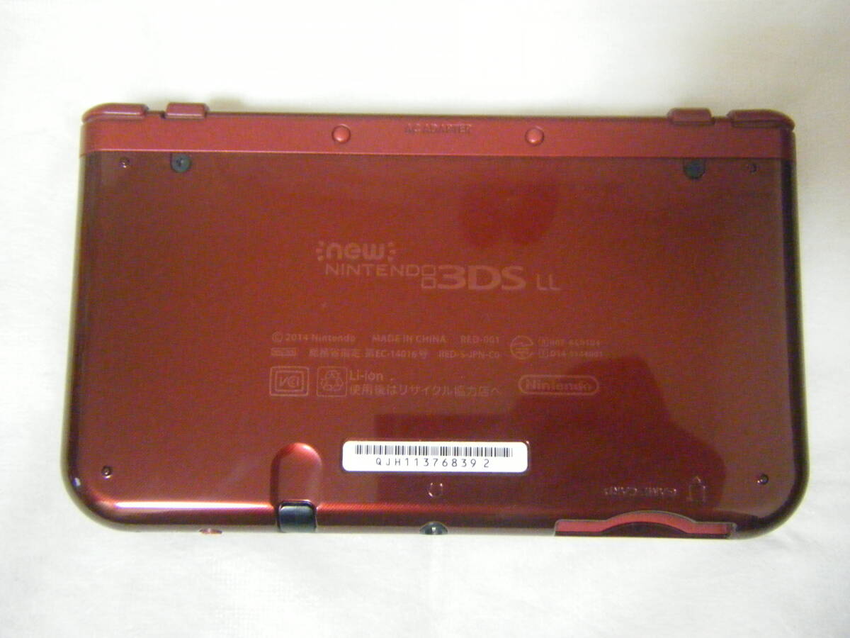 Newニンテンドー3DS LL メタリックレッド Nintendo NINTENDO ニンテンドー 任天堂 専用タッチペン microSDHCメモリーカード4GB_画像3