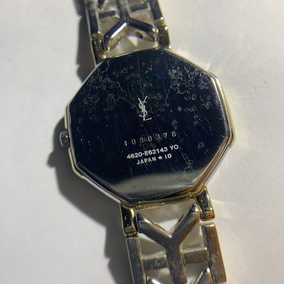 YEVS SAINT LAURENT イブサンローラン アナログ 腕時計 2針 レディース 1030378 4620-E62143 YO (9540)の画像5