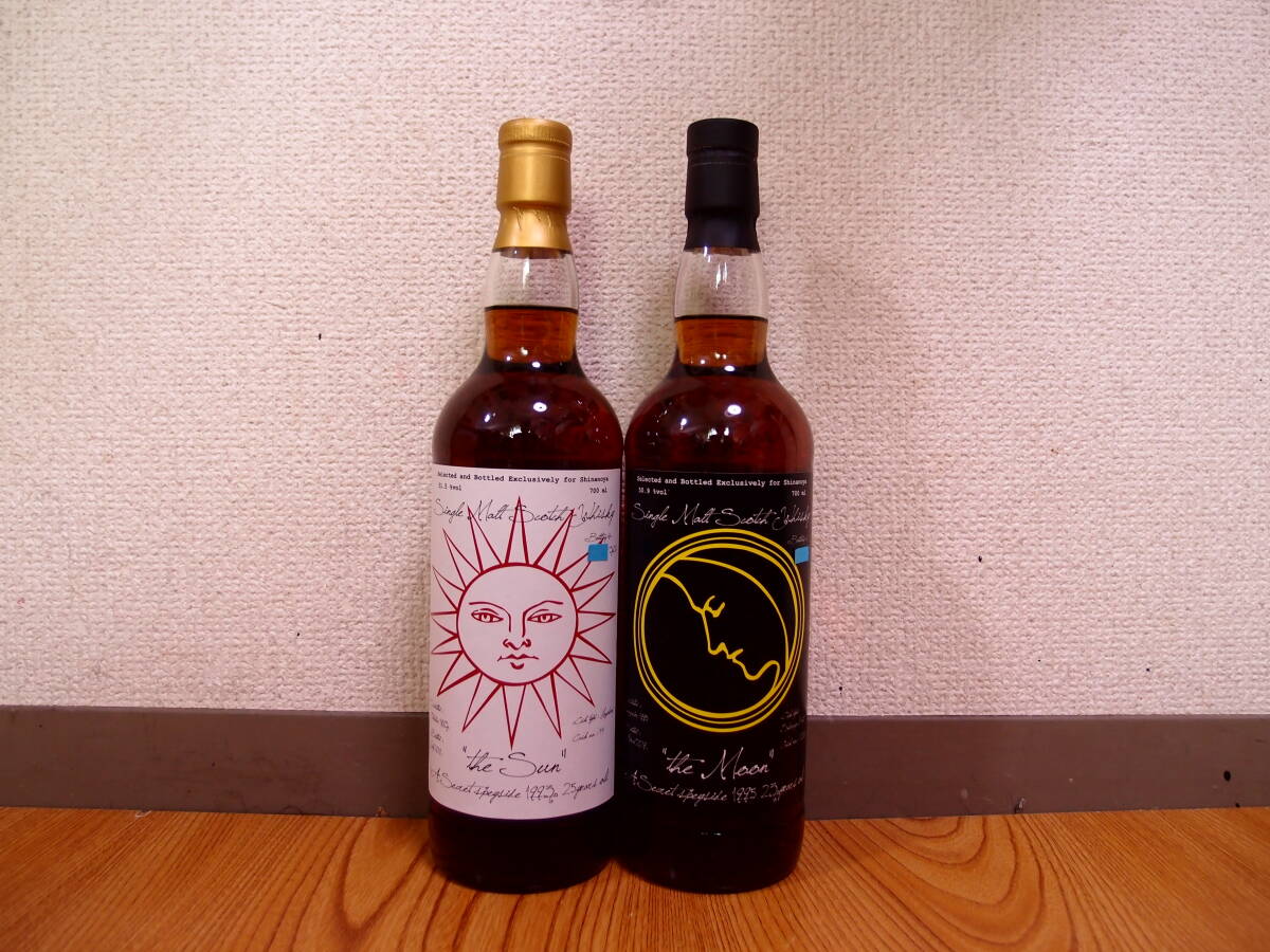 SECRET SPEYSIDE The Sun 1993 25年 & The Moon 1996 23年 信濃屋 マッカラン グレンロセス 700ml 51.5％ 50.9％_画像1