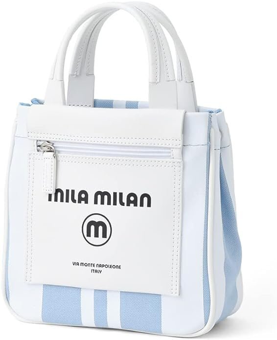 YY699 ミラ・ミラン mila milan 定価14850円 新品 2WAY ミニトートバッグ ミニショルダーバッグ 260503 ユニセックス ミーチョ ブルーの画像2